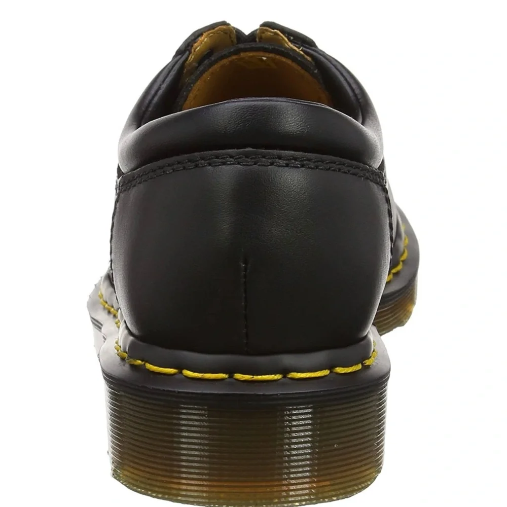 Dr. Martens Men's Oxford Shoes genuine 100 % leather lace up black rubber sole - Picture 5 of 7